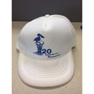 Vintage Trucker Hat Snap Back Retro 20 Seafood Restaurant Baseball‎ Cap